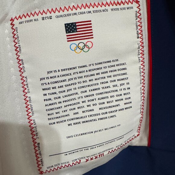 Nike Paris 2024 Team Issued USA Olympic Podium Jacket Women's M DZ3572-492 $400 - Picture 8 of 11